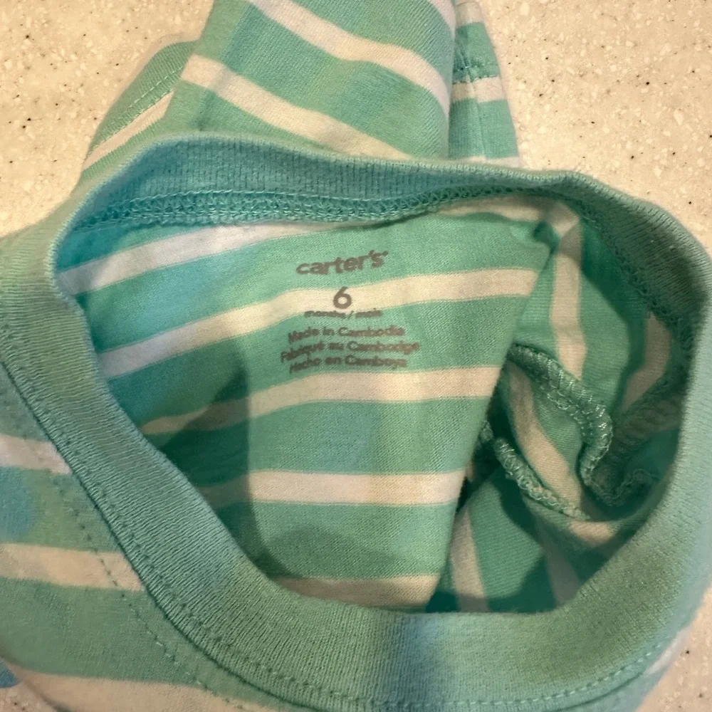 Baby Boy Summer Lot of 6M Clothing! 3 Onesie & 2 Shirts! Carter’s, OshKo…